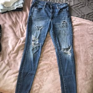 Hi-rise jeggings